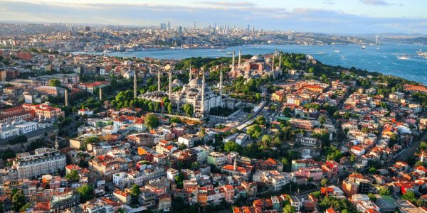 Вид сверху на Стамбул